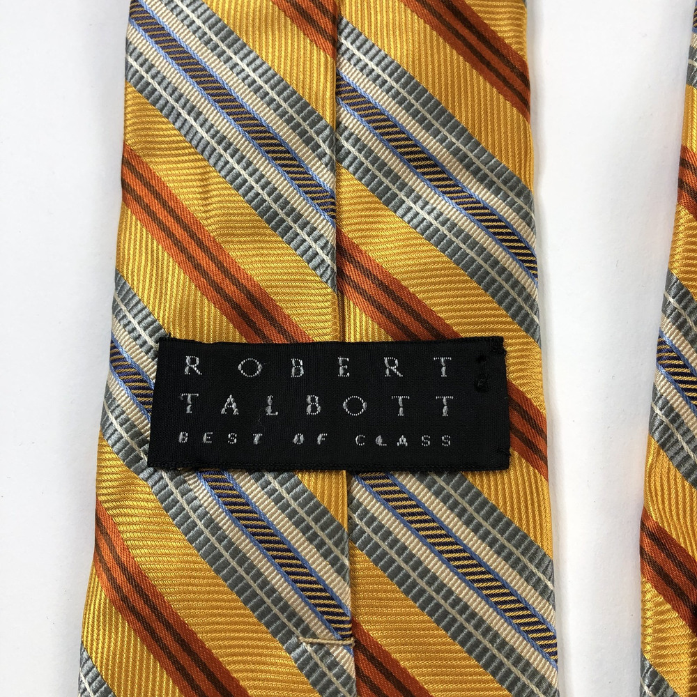 Robert Talbott Best of Class Nordstrom Multicolor 58" Silk Tie Yellow Brown MINT